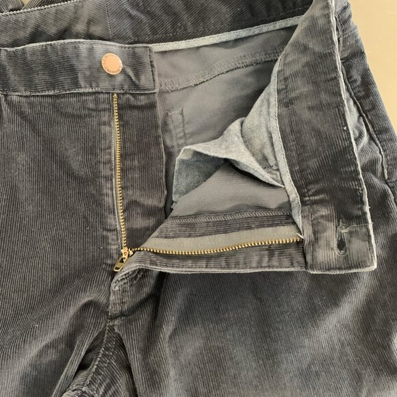 LL Bean Womens 12 Reg Corduroy Pants Favorite Fit Gray 209096 Straight Leg - Picture 8 of 15